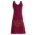 vishes Sommerkleid Hippie dunkelrot 42