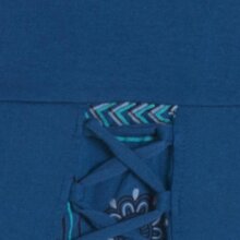 Vishes Damen Mini-Rock Baumwolle Mandala-Muster breiter Bund zum Schnüren mit Taschen türkis 36