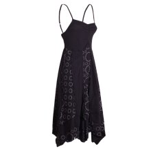 vishes Hippie Kleid Sommerkleid Lagenlook schwarz 40