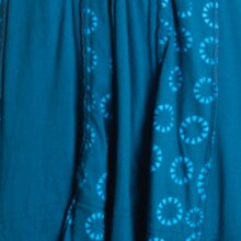 vishes Hippie Kleid Sommerkleid Lagenlook türkis 40