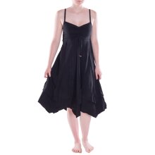 Vishes Damen Wadenlang Kleid Baumwolle Fantasie A-Linie...