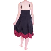 Vishes Damen Wadenlang Kleid Baumwolle Fantasie A-Linie...