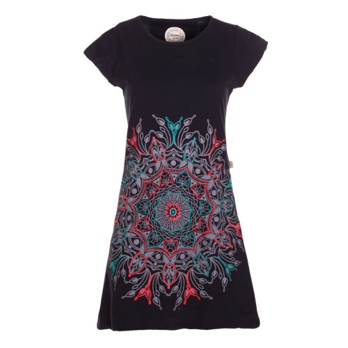 vishes Goa Kleid Tunika Minikleid schwarz 38
