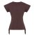 Vishes Kurzarm Zipfeltop Damen Asymmetrisch Unifarben Jersey Baumwolle braun 42