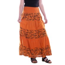 Vishes Damen Maxi-Rock Baumwolle Vintage Retro extra...
