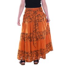 Vishes Damen Maxi-Rock Baumwolle Vintage Retro extra...