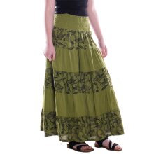 Vishes Damen Maxi-Rock Baumwolle Vintage Retro extra...