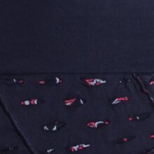 Vishes Damen A-Linie Rock Baumwolle Blumen-Muster elastischer Bund mit Taschen schwarz 42-44