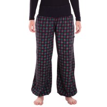 Vishes Sommer Haremshose Pluderhose mit Patchwork-Print. elastischem Bund, Freesize 34–44 schwarz-1