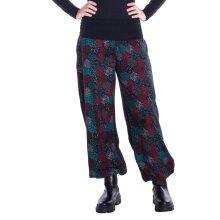 Vishes Sommer Haremshose Pluderhose mit Patchwork-Print....