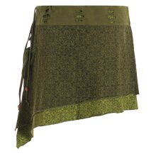 Vishes Damen Mini-Rock Baumwolle Blumen-Muster extra...