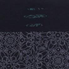 Vishes Damen Mini-Rock Baumwolle Blumen-Muster extra breiter Bund mit Kordel-Zug und Taschen schwarz-grau 36