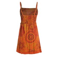vishes Minikleid Hippie Boho Kleid orange 40