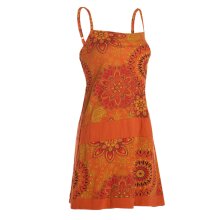 vishes Minikleid Hippie Boho Kleid orange 40