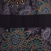 vishes Minikleid Hippie Boho Kleid schwarz 38