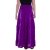Vishes Damen Maxi-Rock Baumwolle Vintage, Retro elastischer Bund mit Kordel-Zug violett 34-42