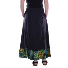 Vishes langer Baumwollrock aus Jersey mit verstellbaren...