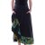 Vishes langer Baumwollrock aus Jersey mit verstellbaren Raffbändern und Taschen schwarz 42