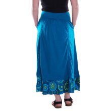 Vishes langer Baumwollrock aus Jersey mit verstellbaren...