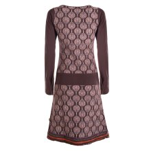 Vishes Damen knielanges Kleid Baumwolle geometrisch...