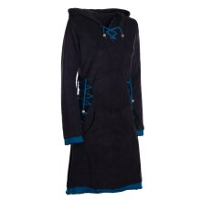 Vishes - Extra warmes Damen Elfenkleid Winterkleid Sweatkleid Eco-Fleece schwarz 38