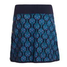 Vishes Damen Mini-Rock Baumwolle Blumen-Muster elastischer Bund mit Taschen schwarz 34