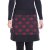Vishes Fleecerock Damen Bedruckt Mandala A-Linie Taschen Winterrock schwarz 42