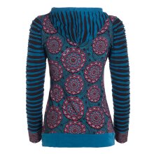 Vishes Cutwork Hoodie Baumwolle Langarm Kapuze Tasche...