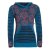 Vishes Cutwork Hoodie Baumwolle Langarm Kapuze Tasche bedruckt schwarz 40-42