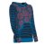 Vishes Cutwork Hoodie Baumwolle Langarm Kapuze Tasche bedruckt schwarz 40-42