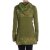 Vishes Damen Hippie Kapuzenjacke mit Cutwork, Patchwork Mustern olive 44
