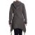 Vishes - Damen Fleece Kapuzenjacke lang Elfen Zipfel-Jacke Übergangsjacke olive 42