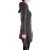 Vishes - Damen Fleece Kapuzenjacke lang Elfen Zipfel-Jacke Übergangsjacke olive 42