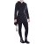 Vishes - Extra warmes Damen Winterkleid Pullover-Kleid Sweatkleid Eco-Fleece schwarz 48