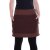 Vishes - Thermorock warmer Damen Winterrock kurz Taschenrock aus ECO-Fleece braun 38