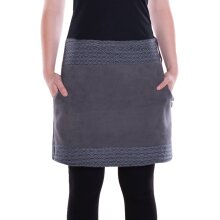 Vishes - Thermorock warmer Damen Winterrock kurz...