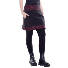 Vishes - Thermorock warmer Damen Winterrock kurz...