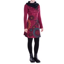 Vishes - Damen Mandala-Kleid Schal-Kragen...