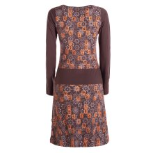 Vishes Damen Baumwolle Casual Kleid mit Stickerei und...