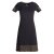 Vishes Kurzarm Kleid Damen Lagendesign Bedruckt Baumwolle Jersey schwarz 44-46