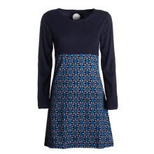 Vishes - Damen Langarm Longshirt-Kleid Sweatkleid...