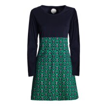 Vishes - Damen Langarm Longshirt-Kleid Sweatkleid...