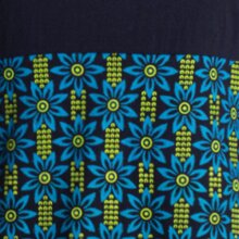 Vishes - Damen Langarm Longshirt-Kleid Sweatkleid Tunika-Kleid Shirt-Kleid schwarz türkis 40-42