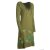Vishes - Damen Langarm-Shirtkleid Tunika-Kleid Baumwollkleid mit Blumen-Print olive 36