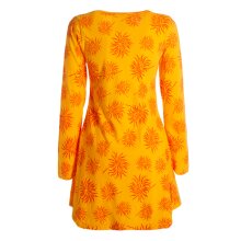 Vishes - Langarm Damen Blumen-Tunika Shirt-Kleid...