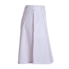 Vishes - Rock Damen Knielang Bio Baumwolle Breiter Bund Jersey Röcke Basic weiß 44