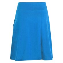 Vishes - Rock Damen Knielang Bio Baumwolle Breiter Bund Jersey Röcke Basic hellblau 42
