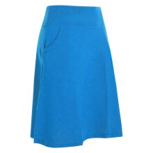 Vishes - Rock Damen Knielang Bio Baumwolle Breiter Bund Jersey Röcke Basic hellblau 42