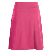 Vishes - Rock Damen Knielang Bio Baumwolle Breiter Bund Jersey Röcke Basic rosa 42