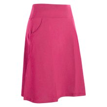Vishes - Rock Damen Knielang Bio Baumwolle Breiter Bund Jersey Röcke Basic rosa 42